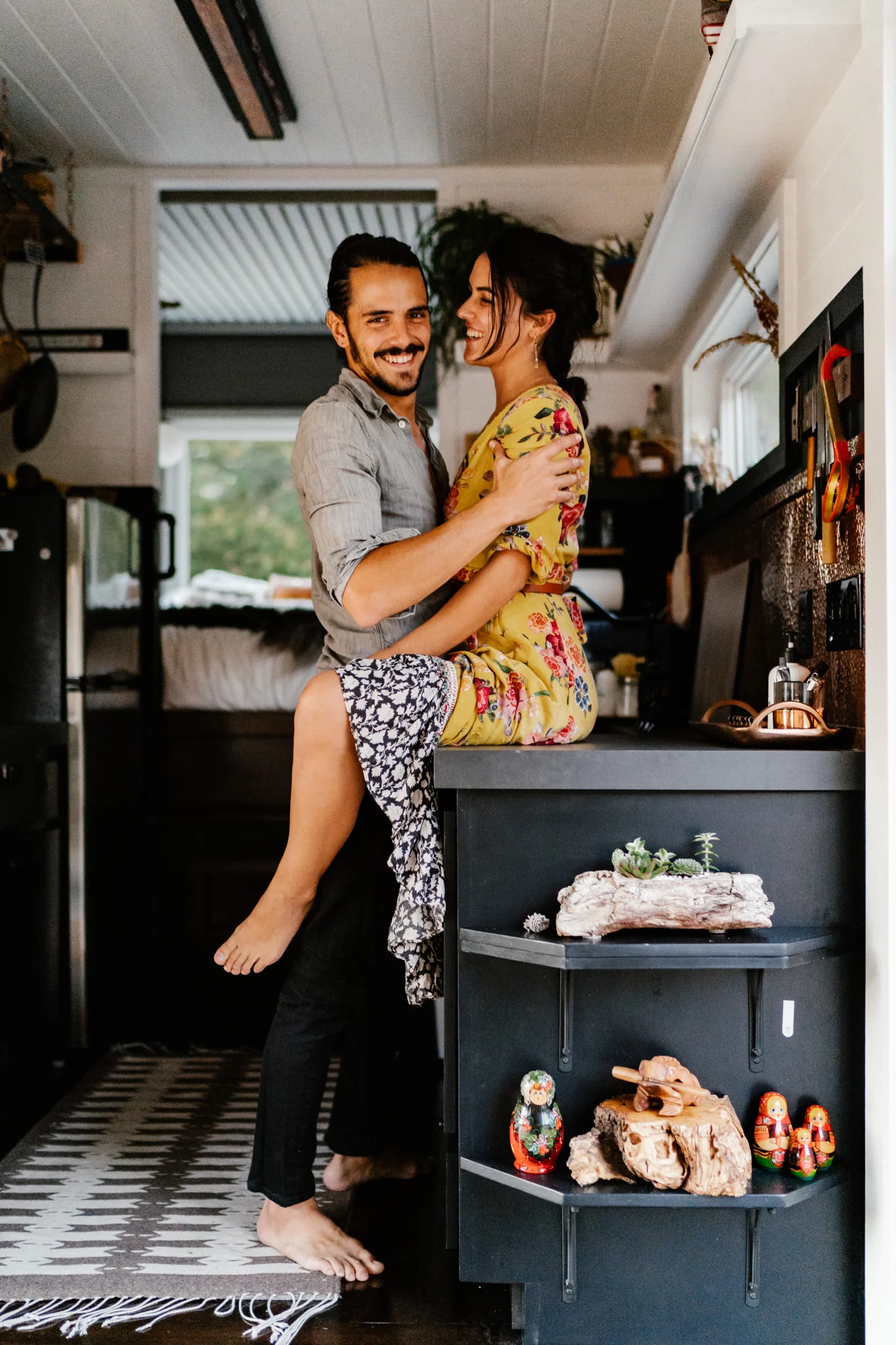 A day of meals in a tiny house